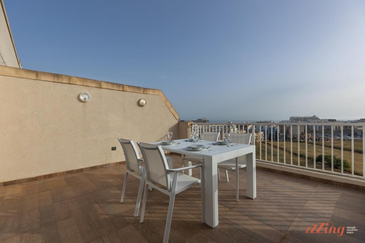 Apartmán Sunny Penthouse Wterrace And Open Views St. Paul's Bay Exteriér fotografie